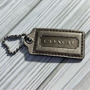 Coach Metallic Gold Keychain